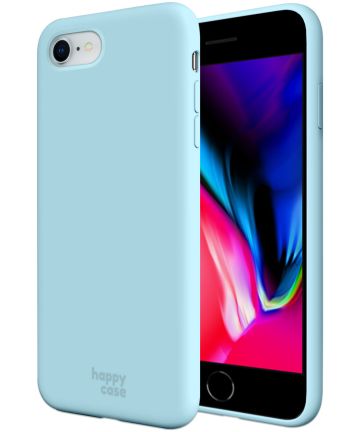 HappyCase iPhone SE 2020/2022 Hoesje Siliconen Back Cover Blauw Hoesjes