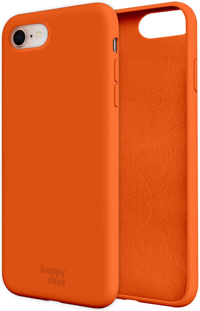 HappyCase iPhone SE 2020 Hoesje Siliconen Back Cover Oranje afbeelding 8