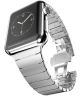 Apple Watch 45MM / 44MM / 42MM Bandje Luxe Schakelband Roestvrij Staal Zilver