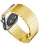 Apple Watch 45MM / 44MM / 42MM Bandje Luxe Schakelband Roestvrij Staal Goud