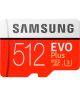 Samsung EVO Plus MicroSDXC Geheugenkaart (2020) met Adapter 512GB Rood