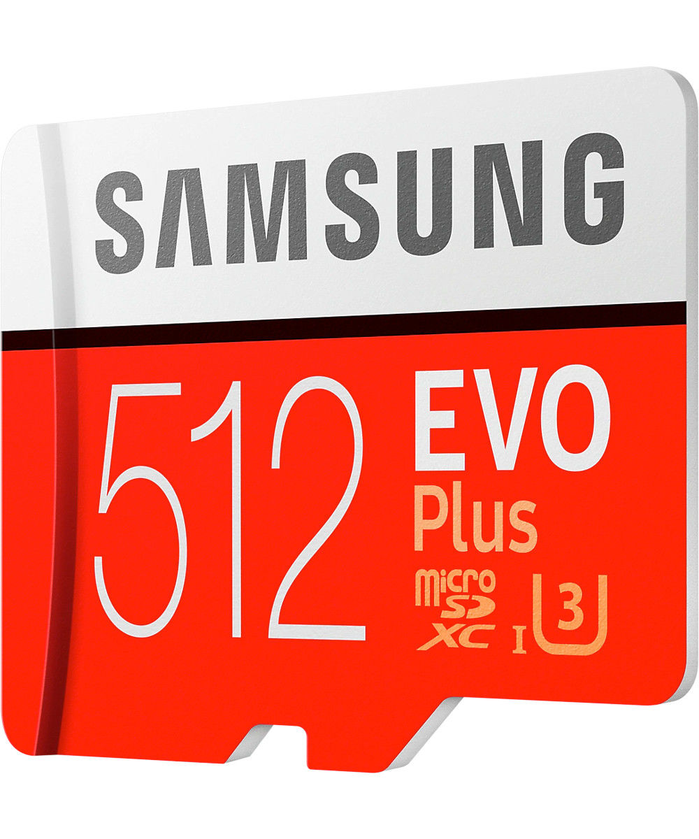 Samsung EVO Plus MicroSDXC Geheugenkaart met Adapter 512GB Rood afbeelding 2