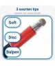 Universele Stylus Pen Voor Telefoon Tablet en iPad Met 3 Tips Rood