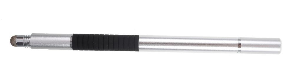 Universele Stylus Pen 3 Koppen voor Smartphone - Tablet – iPad Zilver afbeelding 3
