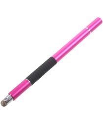 Universele Passieve Stylus Pen Met 3 Koppen Roze