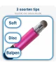 Universele Stylus Pen Voor Telefoon Tablet en iPad Met 3 Tips Roze