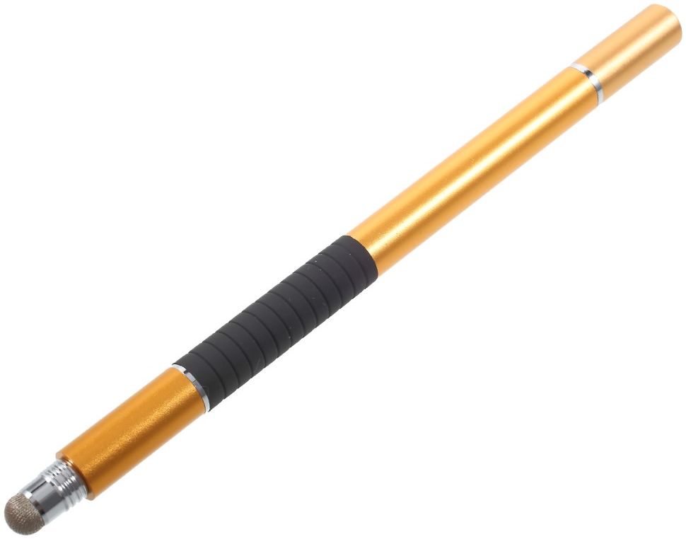 Universele Stylus Pen 3 Koppen voor Smartphone - Tablet – iPad Goud afbeelding 1