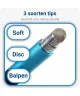 Universele Stylus Pen Voor Telefoon Tablet en iPad Met 3 Tips Blauw