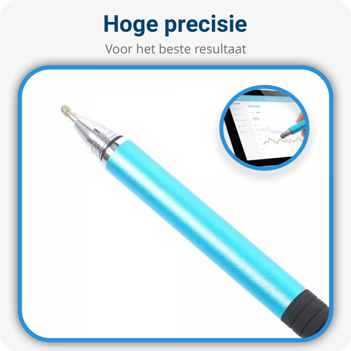 Universele Stylus Pen Voor Telefoon Tablet en iPad Met 3 Tips Blauw afbeelding 4