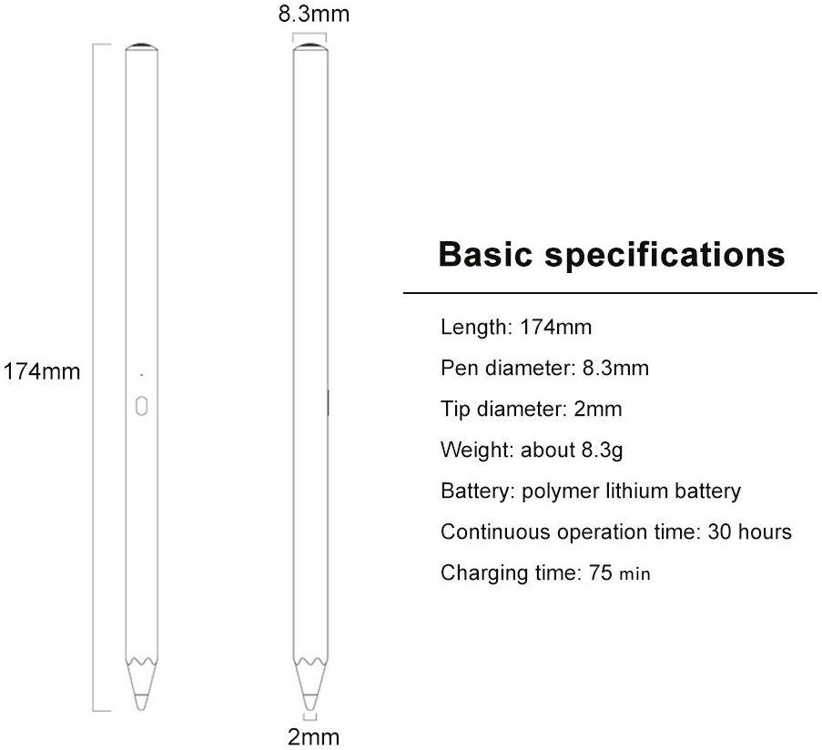 Actieve Stylus Pen voor Windows tablets Zwart afbeelding 10
