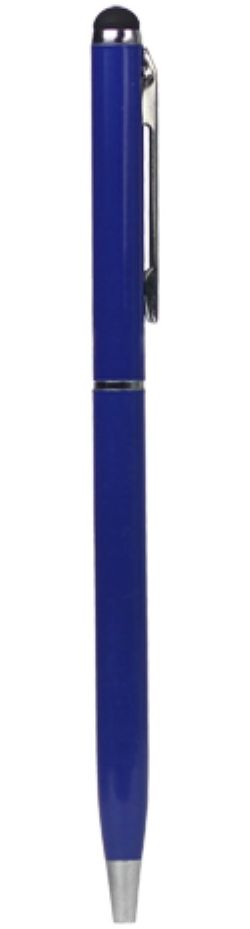 Universele Stylus Pen Met Soft Tip En Balpen Blauw afbeelding 1