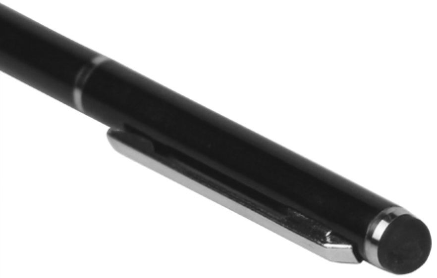Universele Stylus Pen Met Soft Tip En Balpen Wit afbeelding 3