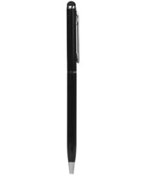 Universele Stylus Pen Met Soft Tip En Balpen Zwart