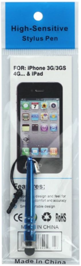 Universele Mini Stylus Pen Met 3.5MM Koord Zwart afbeelding 6