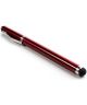 Universele Stylus Pen Met Balpen En Dop Rood