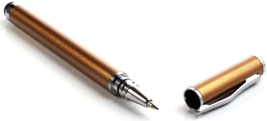 Universele Capacitive Stylus Met Balpen Goud afbeelding 3