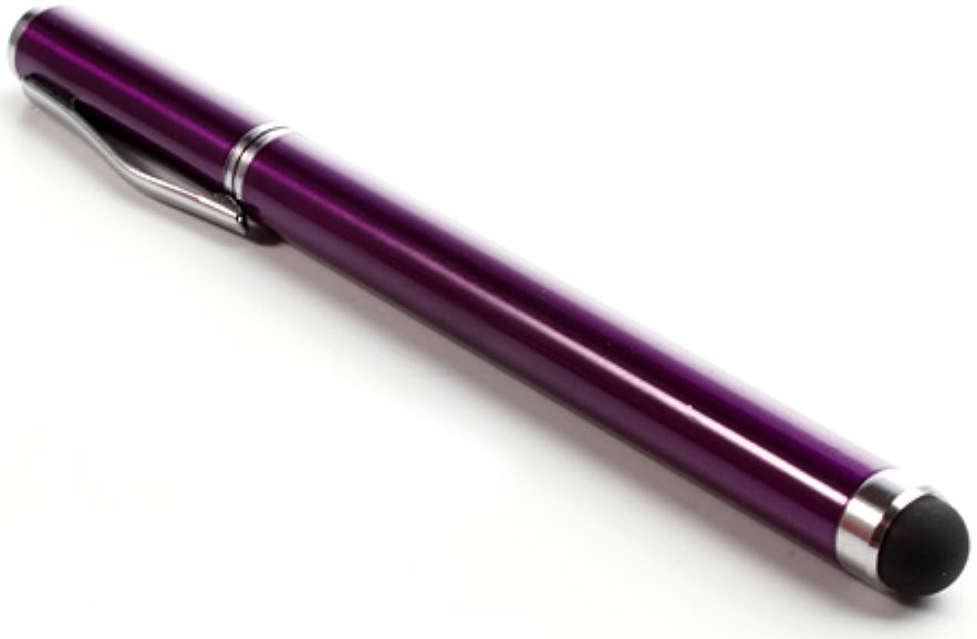 Universele Capacitive Stylus Met Balpen Paars afbeelding 2