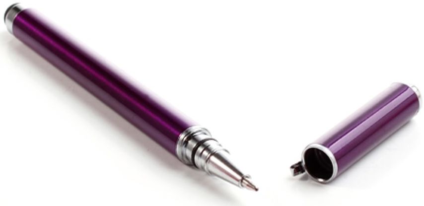Universele Capacitive Stylus Met Balpen Paars afbeelding 3