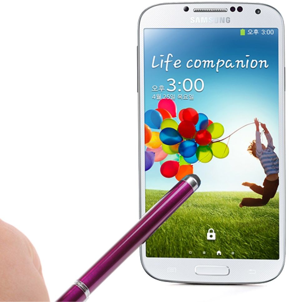 Universele Capacitive Stylus Met Balpen Paars afbeelding 4