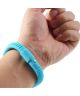 Universele Siliconen Capacitive Stylus Armband Blauw