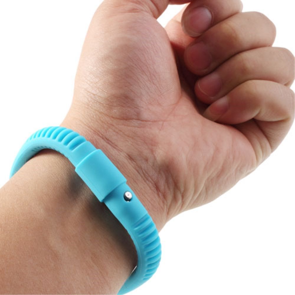 Universele Siliconen Capacitive Stylus Armband Blauw afbeelding 1