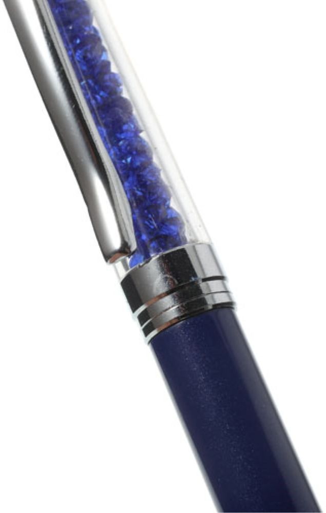 Universele Handige Stylus Pen Met Soft Top En Balpen Blauw afbeelding 3