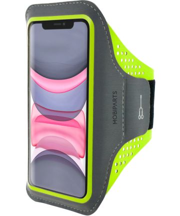 Mobiparts Comfort Fit Armband Apple iPhone 11 Sporthoesje Groen Sporthoesjes