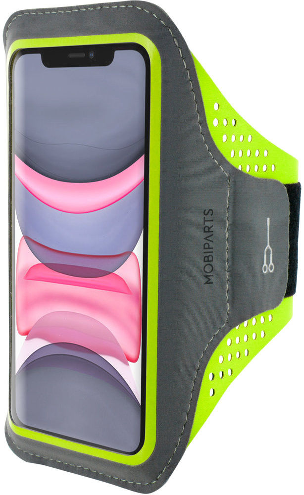Mobiparts Comfort Fit Armband Apple iPhone 11 Sporthoesje Groen afbeelding 1