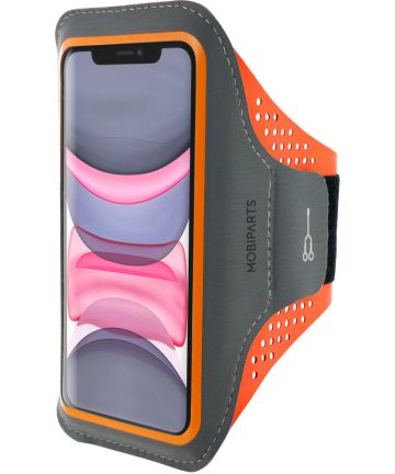 Mobiparts Comfort Fit Armband Apple iPhone 11 Sporthoesje Oranje Sporthoesjes