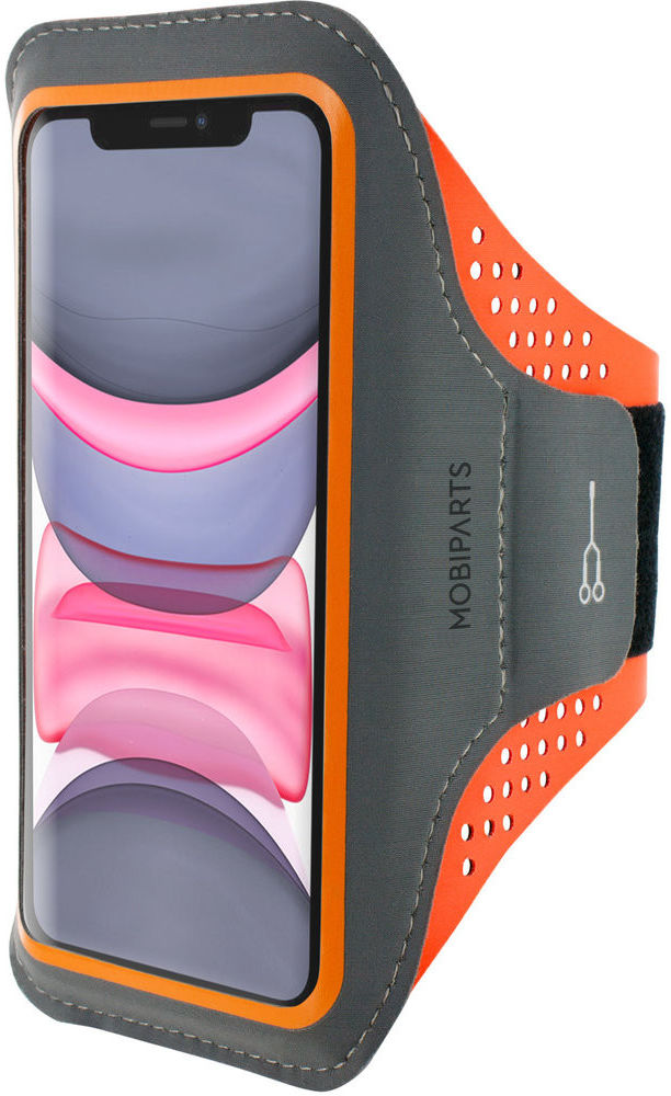 Mobiparts Comfort Fit Armband Apple iPhone 11 Sporthoesje Oranje afbeelding 1