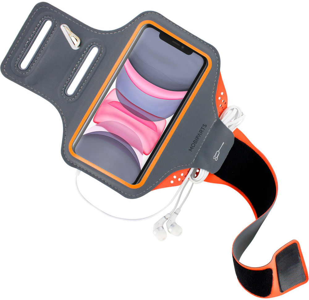 Mobiparts Comfort Fit Armband Apple iPhone 11 Sporthoesje Oranje afbeelding 2