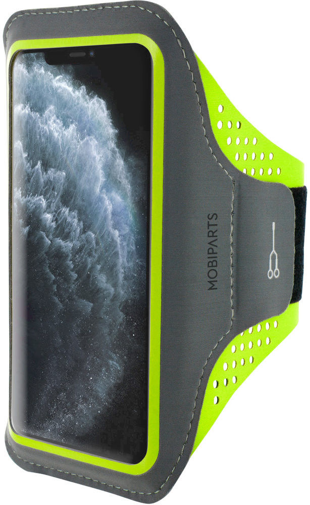 Mobiparts Comfort Fit Armband iPhone 11 Pro Max Sporthoesje Groen afbeelding 1