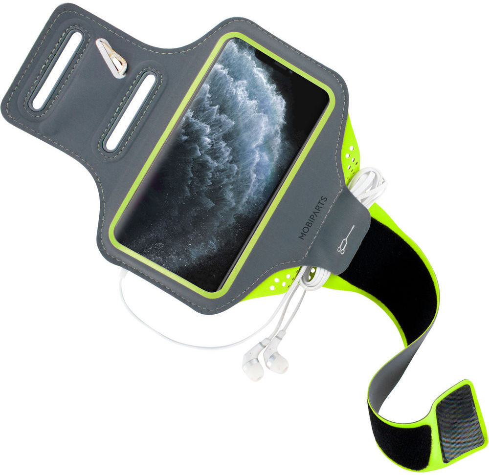 Mobiparts Comfort Fit Armband iPhone 11 Pro Max Sporthoesje Groen afbeelding 2