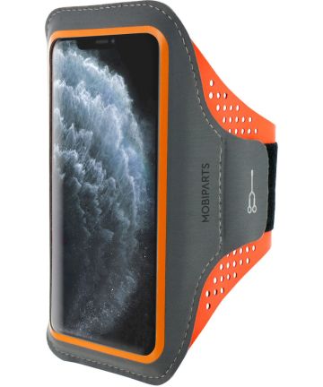 Mobiparts Comfort Fit Armband iPhone 11 Pro Max Sporthoesje Oranje Sporthoesjes