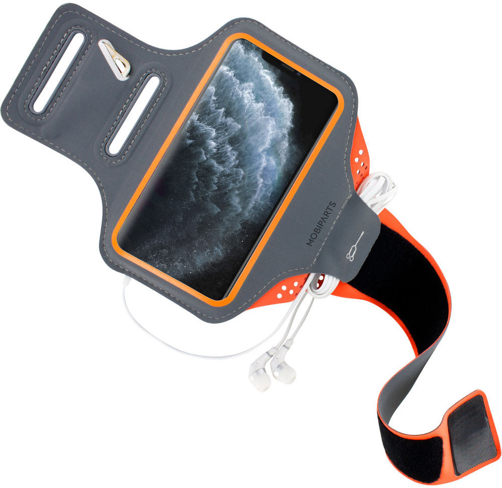 Mobiparts Comfort Fit Armband iPhone 11 Pro Max Sporthoesje Oranje afbeelding 2