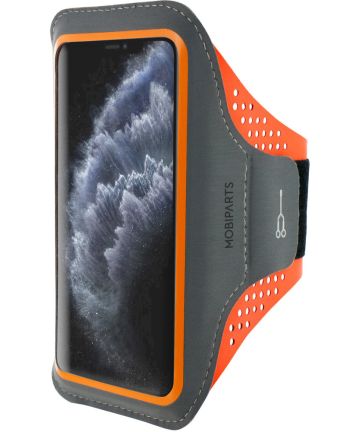 Mobiparts Comfort Fit Armband Apple iPhone 11 Pro Sporthoesje Oranje Sporthoesjes