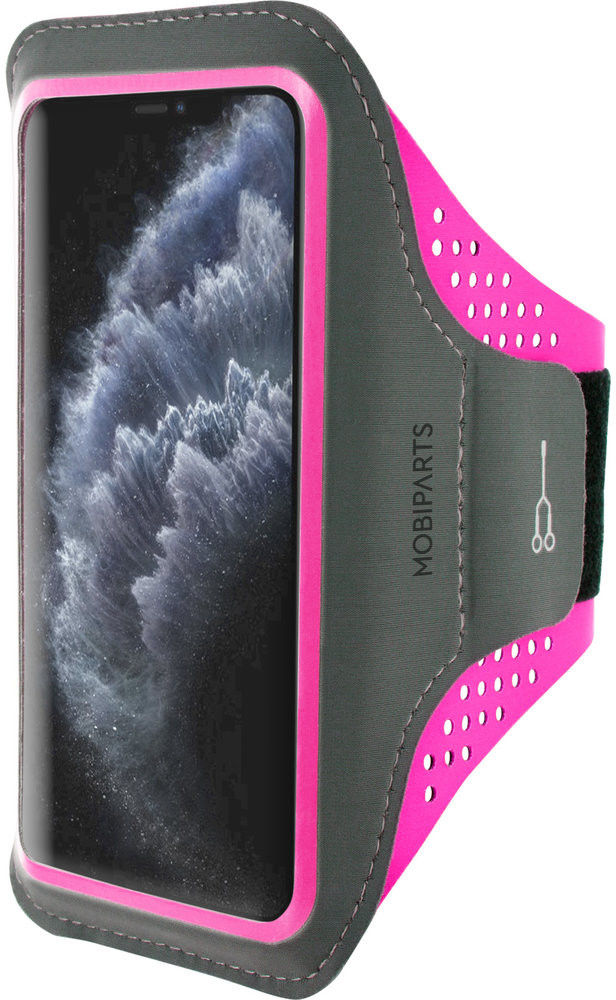 Mobiparts Comfort Fit Armband Apple iPhone 11 Pro Sporthoesje Roze afbeelding 1