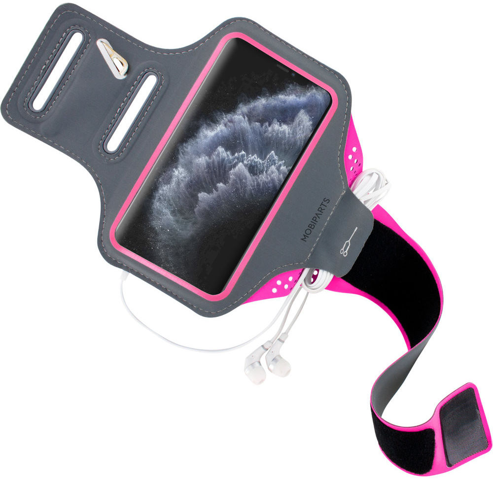 Mobiparts Comfort Fit Armband Apple iPhone 11 Pro Sporthoesje Roze afbeelding 2