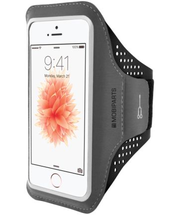 Mobiparts Comfort Fit Sport Armband Apple iPhone 5 / 5S / SE Zwart Sporthoesjes
