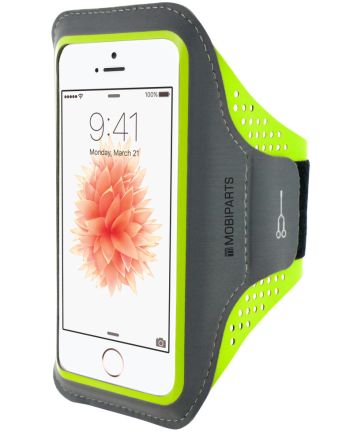 Mobiparts Comfort Fit Sport Armband Apple iPhone 5 / 5S / SE Groen Sporthoesjes
