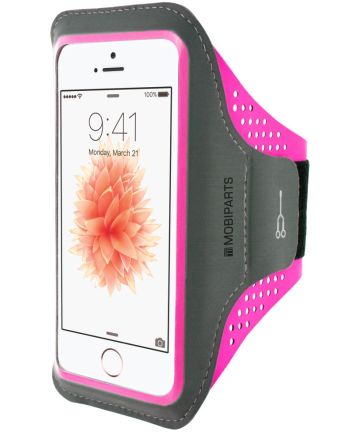 Mobiparts Comfort Fit Sport Armband Apple iPhone 5 / 5S / SE Paars Sporthoesjes