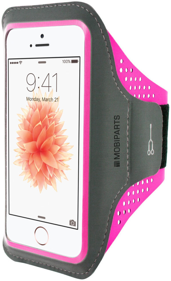 Mobiparts Comfort Fit Sport Armband Apple iPhone 5 / 5S / SE Paars afbeelding 1