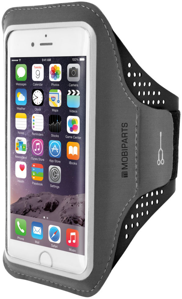 Mobiparts Comfort Fit Armband iPhone SE (2020) / 8 Sporthoesje Zwart afbeelding 1