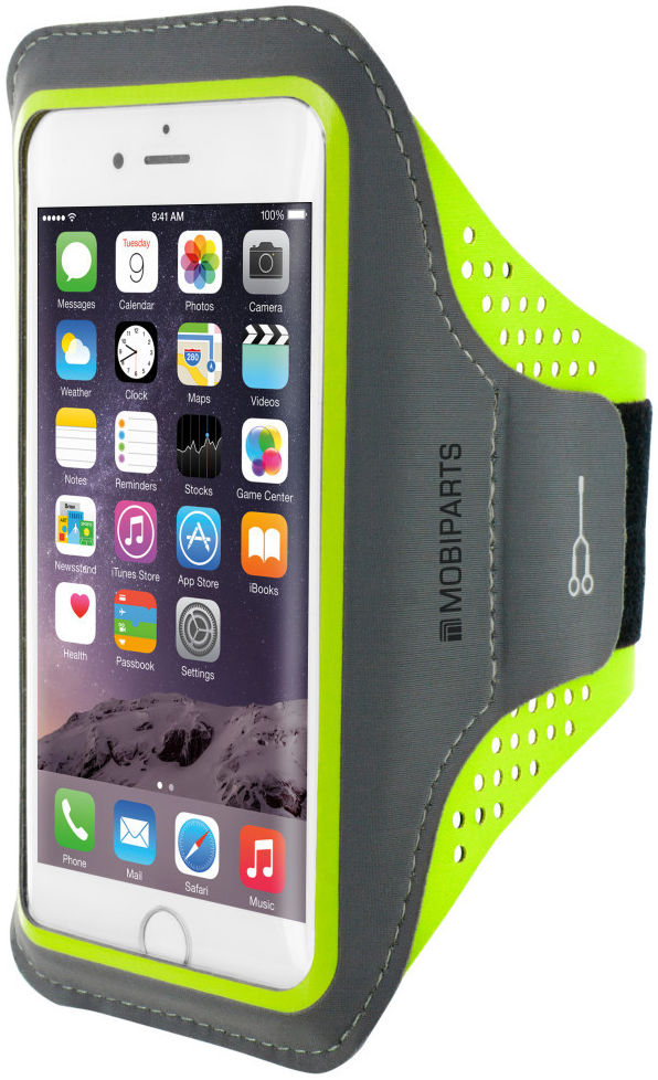 Mobiparts Comfort Fit Armband iPhone SE (2020) / 8 Sporthoesje Groen afbeelding 1