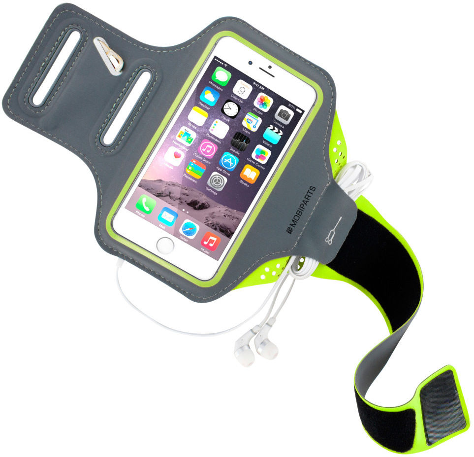 Mobiparts Comfort Fit Armband iPhone SE (2020) / 8 Sporthoesje Groen afbeelding 2