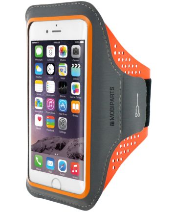 Mobiparts Comfort Fit Sport Armband iPhone 7 / 8 / SE 2020 Oranje Sporthoesjes