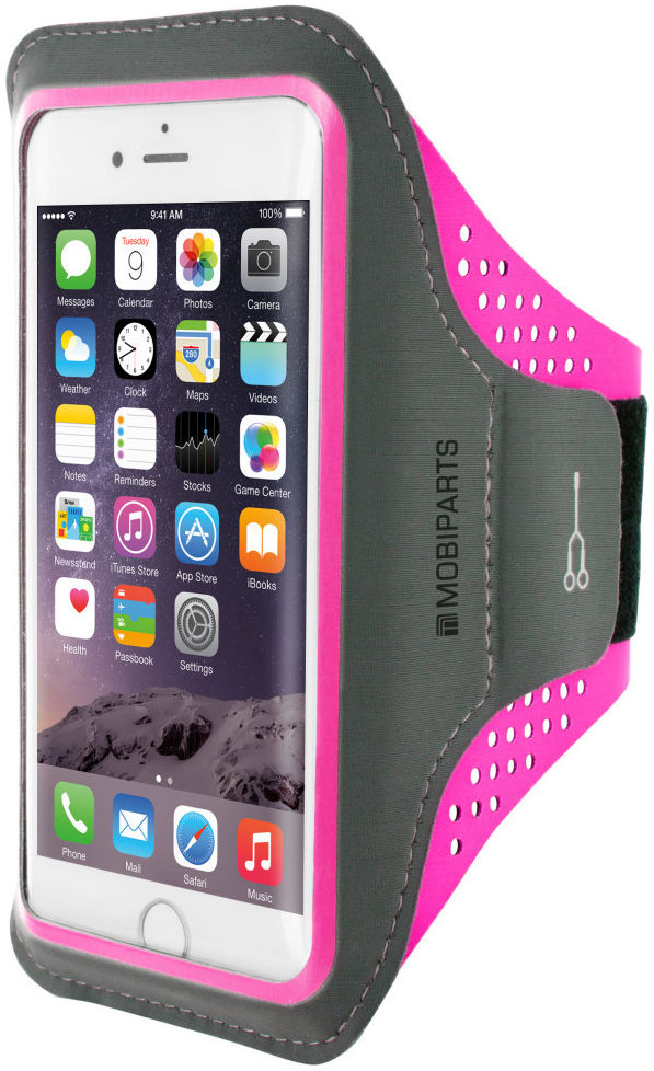 Mobiparts Comfort Fit Armband iPhone SE (2020) / 8 Sporthoesje Roze afbeelding 1