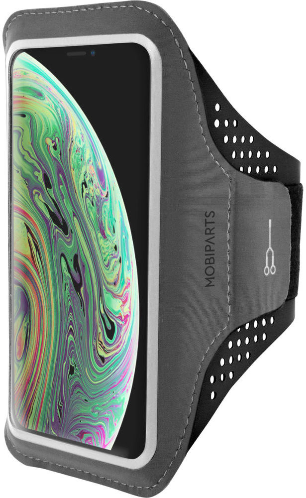 Mobiparts Comfort Fit Armband Apple iPhone XS / X Sporthoesje Zwart afbeelding 1