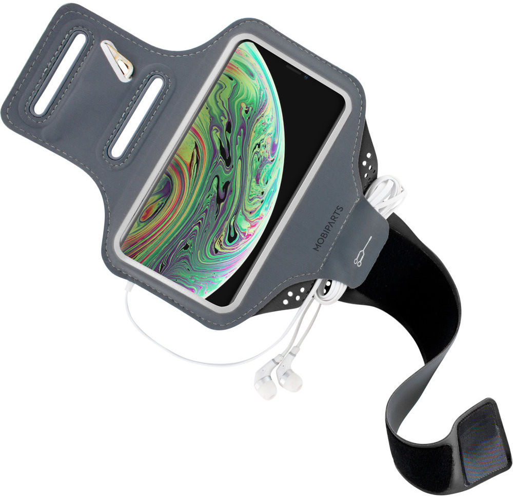 Mobiparts Comfort Fit Armband Apple iPhone XS / X Sporthoesje Zwart afbeelding 2