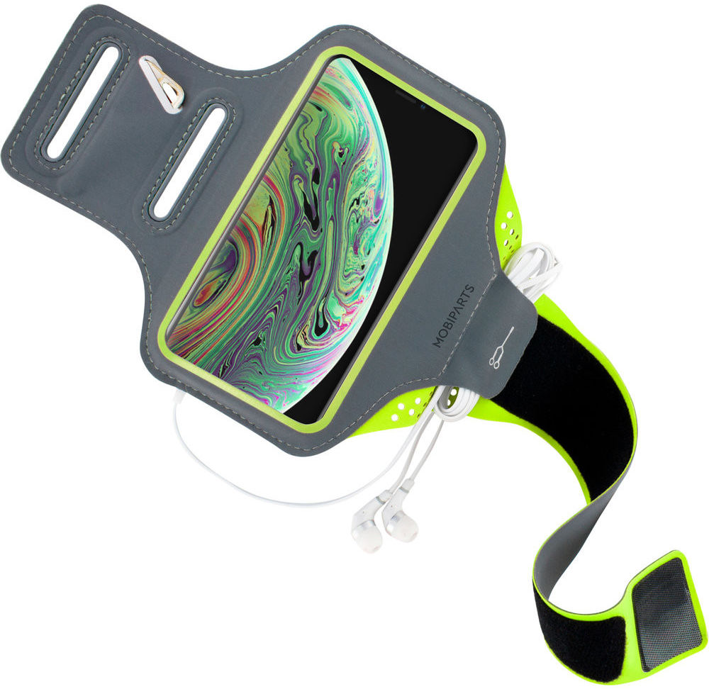 Mobiparts Comfort Fit Armband Apple iPhone XS / X Sporthoesje Groen afbeelding 2